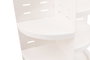 Hermia Organizador de Maquillaje 980302 Blanco 23 x 23 x 30.5 cm. Plástico Libre de BPA. Apto Lavavajillas.